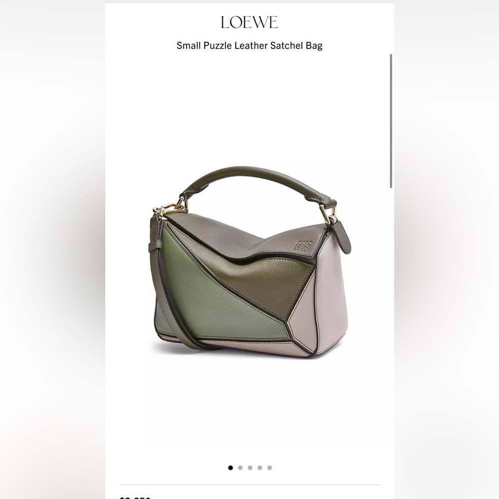 Loewe Small Puzzle Classic Bicolour Leather Bag - Picture 3 of 15